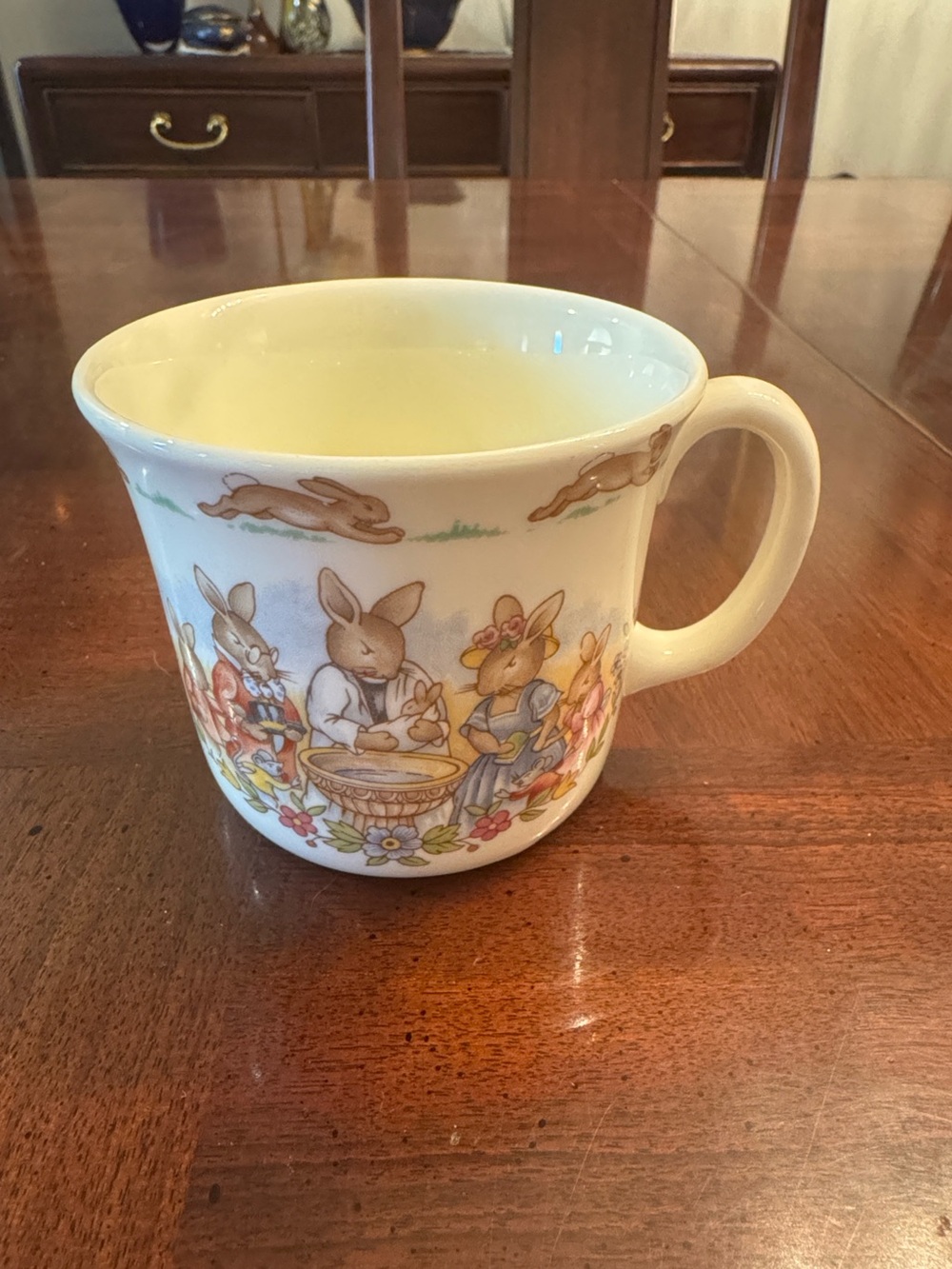 Bunnykins  Royal Doulton Fine Bone China Christening  Child Single Handle Cup